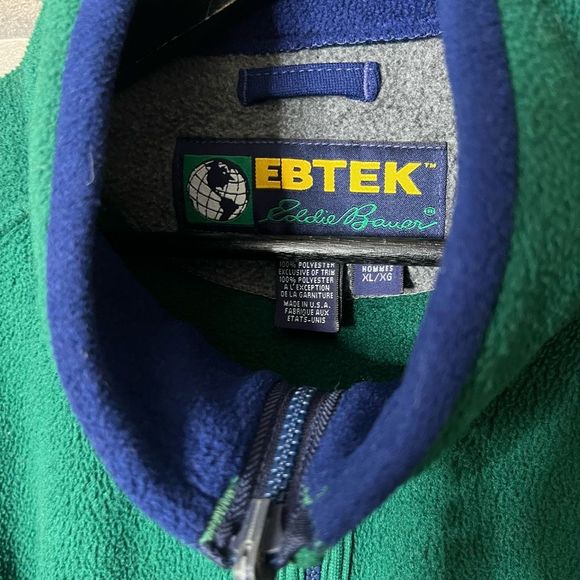 VTG Eddie Bauer Ebtek Fleece Jacket Mens XL - Picture 4 of 5